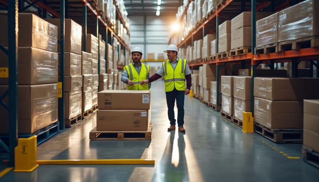 Organisation efficace du ravitaillement sur la chaîne via les points relais