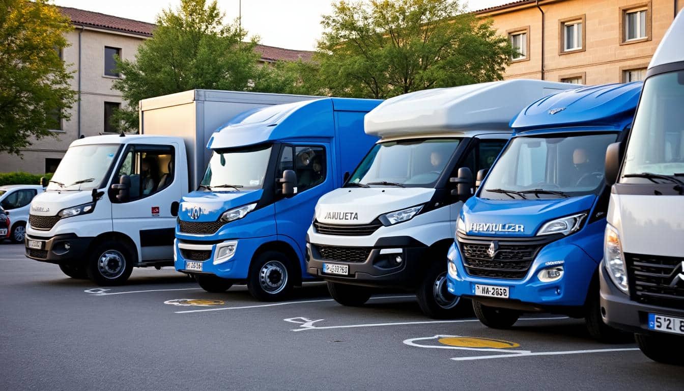 Illustration: Les différentes catégories de véhicules utilitaires disponibles à Aurillac