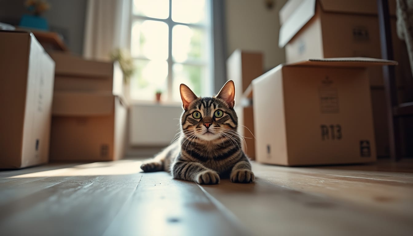 Illustration: Pourquoi le déménagement bouleverse-t-il autant votre chat ?