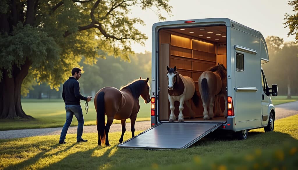 Camion chevaux 2 places : confort et sécurité pour le transport