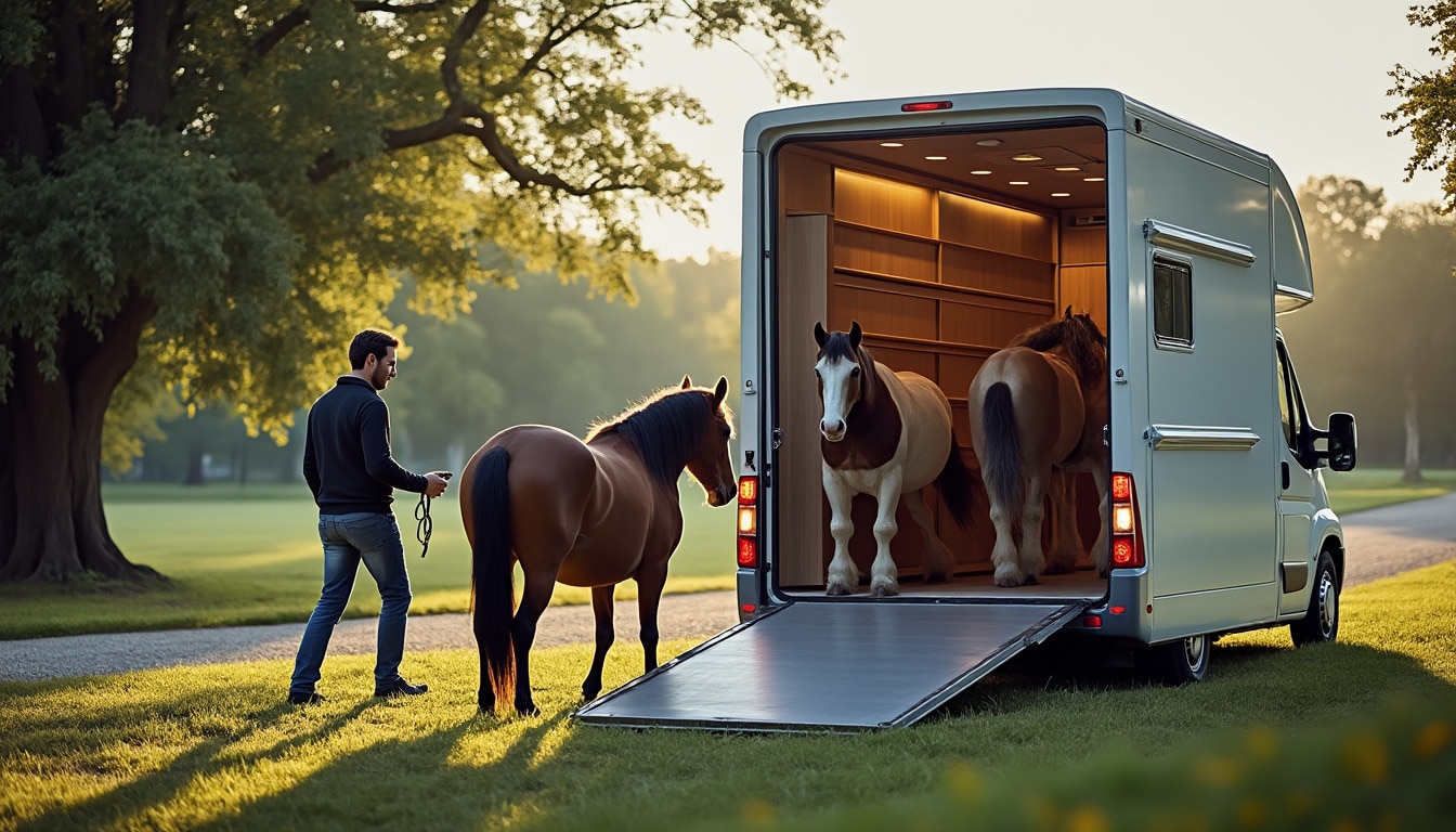 Camion chevaux 2 places : confort et sécurité pour le transport